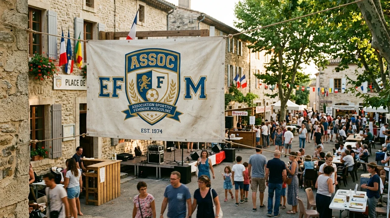 Bannière d'engagement citoyen et valeurs ASSOC SPORT F M